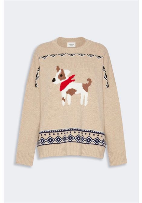 Oversized jacquard wool sweater MAX MARA WEEKEND | 2625366232600008